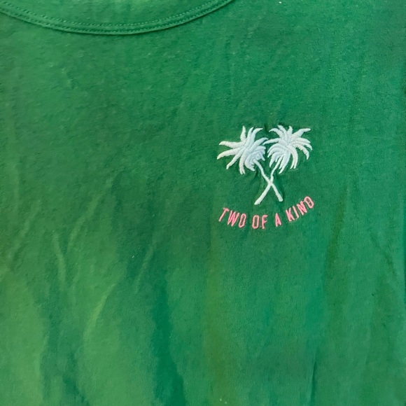 Old navy green palm tree tee shirt size large - Picture 3 of 5
